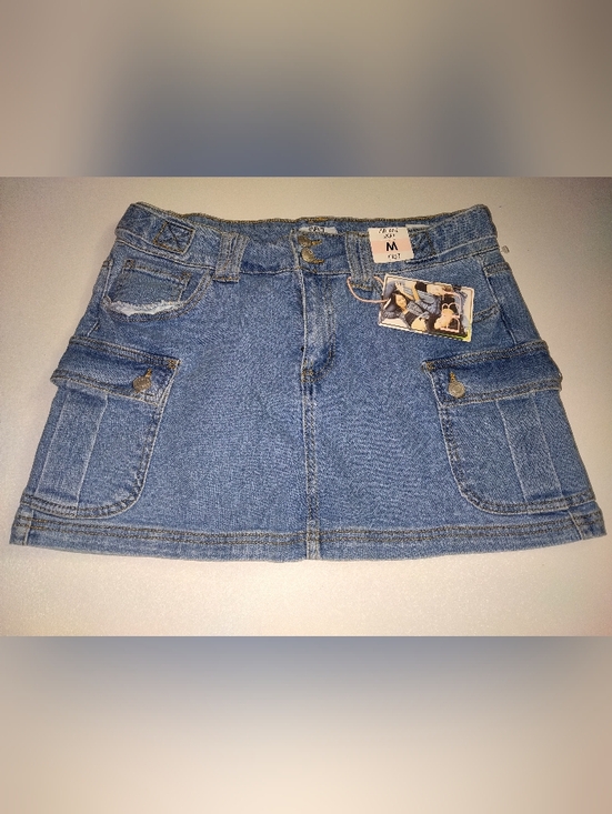 Bbj Dresses & Skirts - BBJ Women's Denim Mini Skirt with Utility Pockets  Blue New Size M